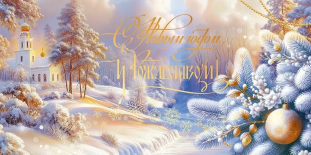 Поздравление начальника  ФГБУ «Верхне-Волжского УГМС» с Новым Годом и Рождеством